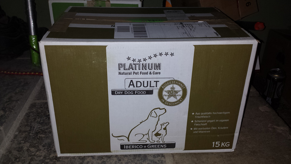 15 kg Hundefutter Platinum "Iberico + Greens".