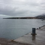 Blick von der Marina zum Hafen von Cres